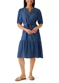 Women's Button Front Shirtdress