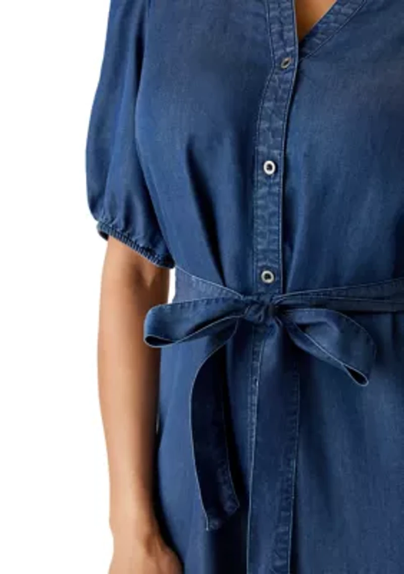 Women's Button Front Shirtdress