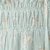 Women's Gauze Scoop Neck Crochet Trim Midi Dress