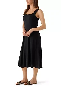Women's A-Line Midi Dress