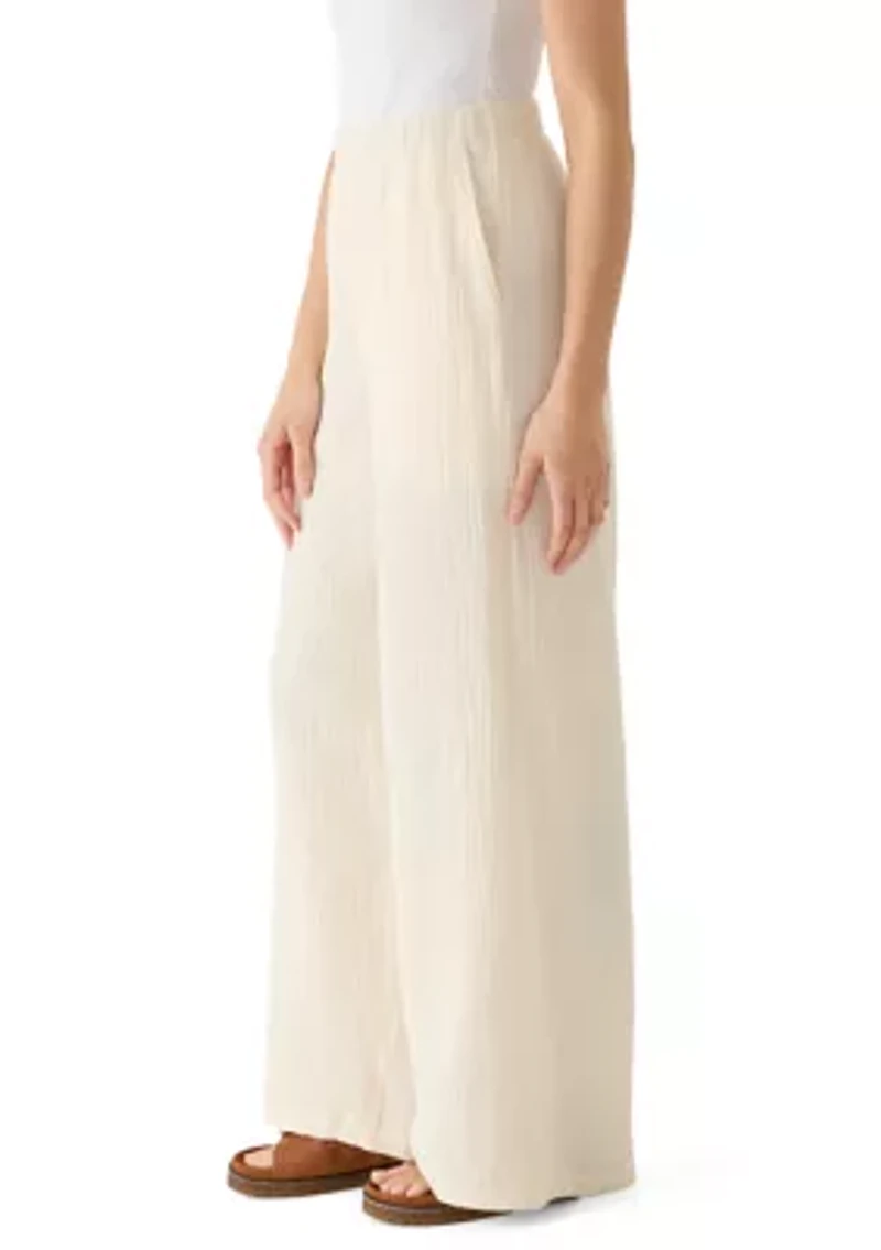 Women's Wide Leg Gauze Pants