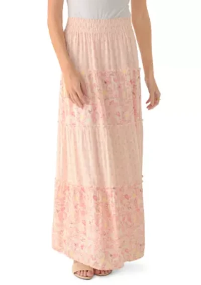 Women's 3 Tier Ruffle Midi Skirt