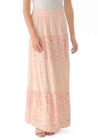 Women's 3 Tier Ruffle Midi Skirt