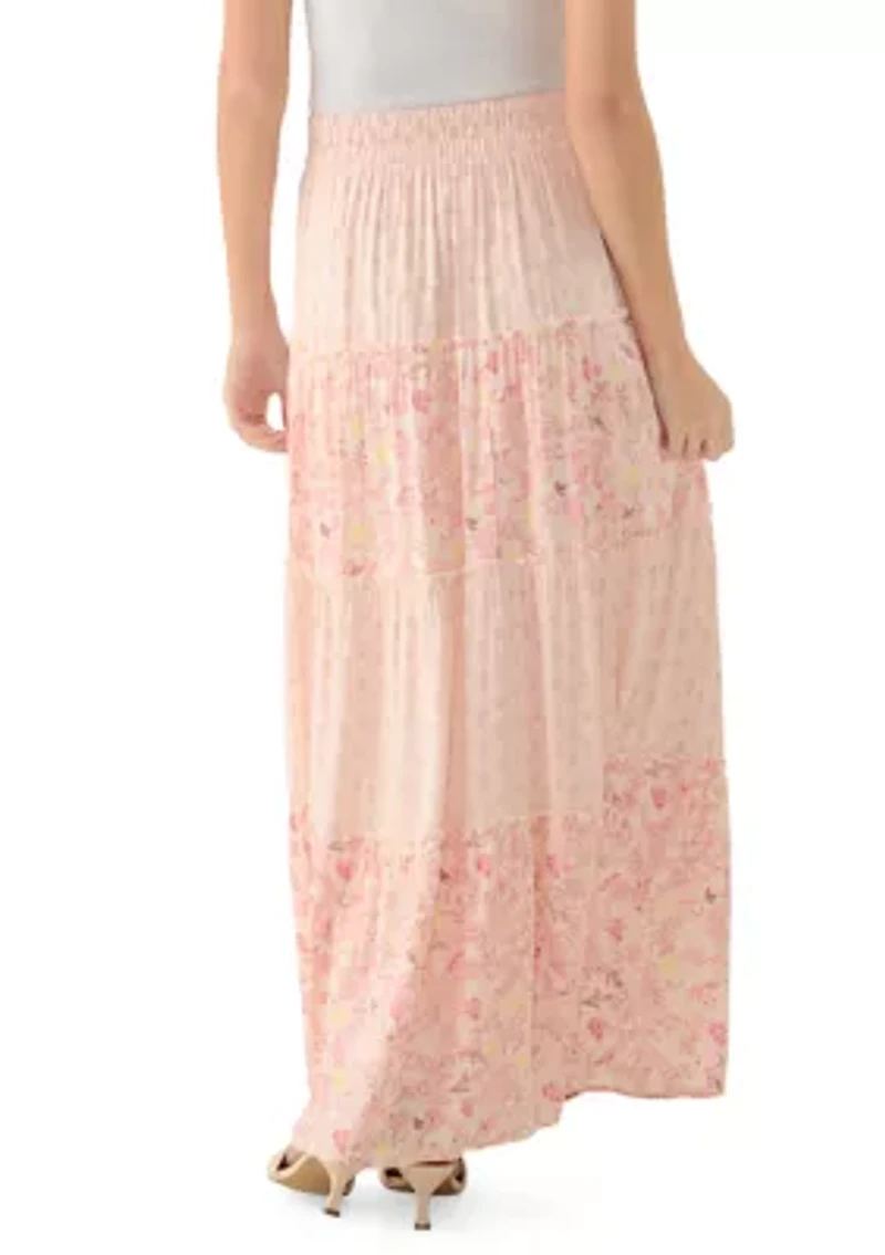 Women's 3 Tier Ruffle Midi Skirt