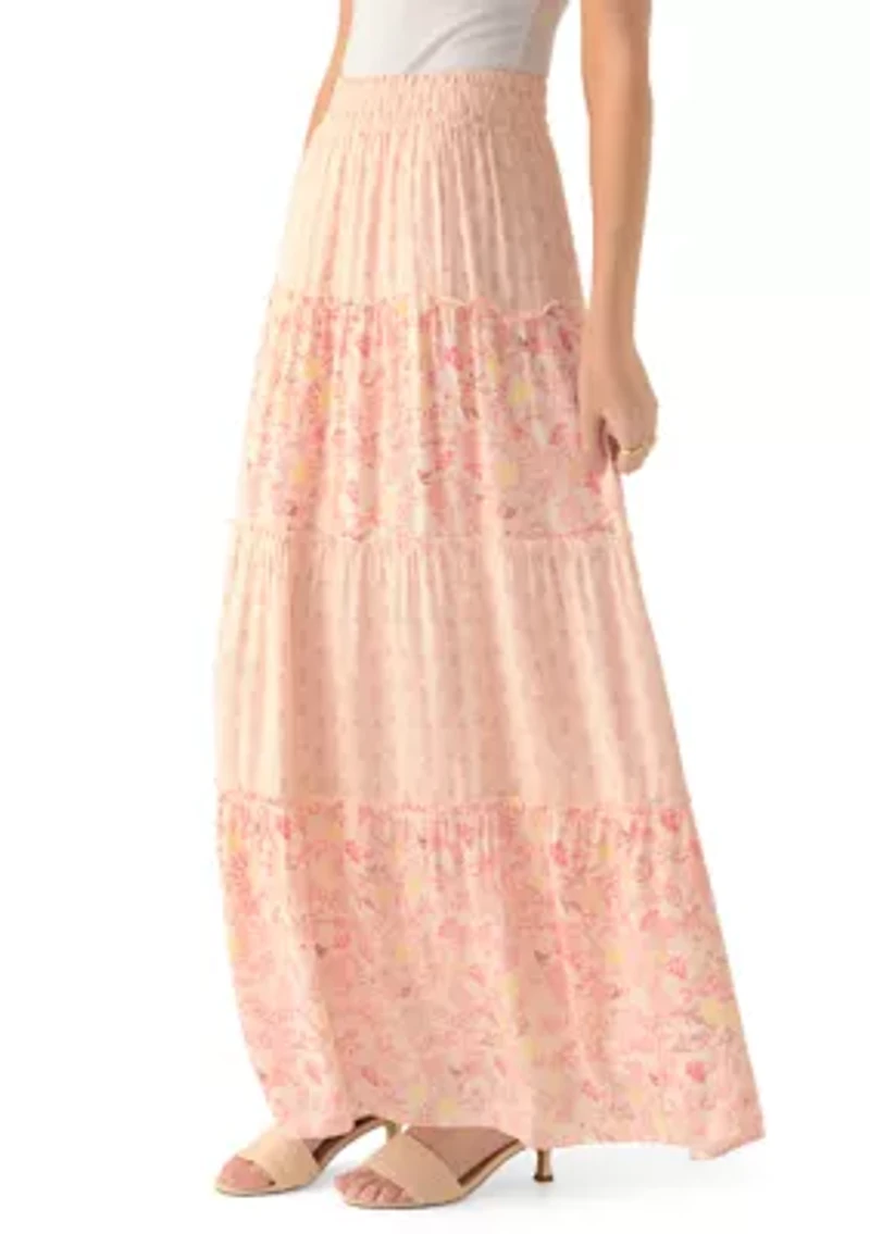 Women's 3 Tier Ruffle Midi Skirt