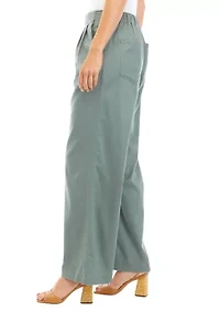 Women's Pleat Front Wide Leg Pants