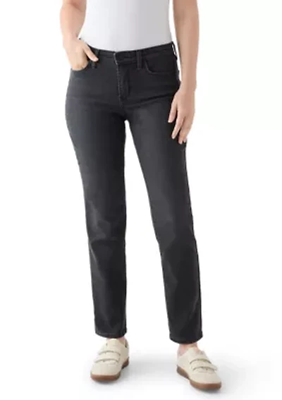Women's Mid Rise Straight Jeans