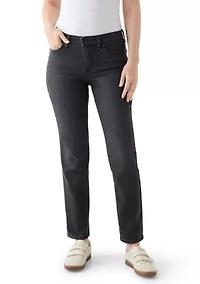 Women's Mid Rise Straight Jeans