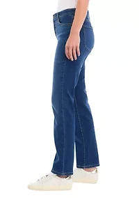 Women's Mid Rise Straight Jeans
