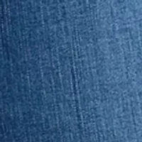 Plus Mid Rise Straight Stretch Jeans