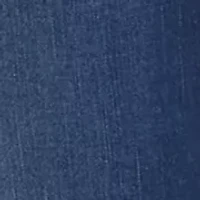 Petite Mid Rise Straight Stretch Jeans