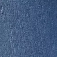 Petite Mid Rise Straight Stretch Jeans