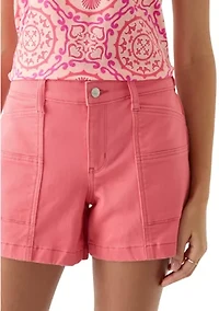 Women's Mid Rise Utility Shorts