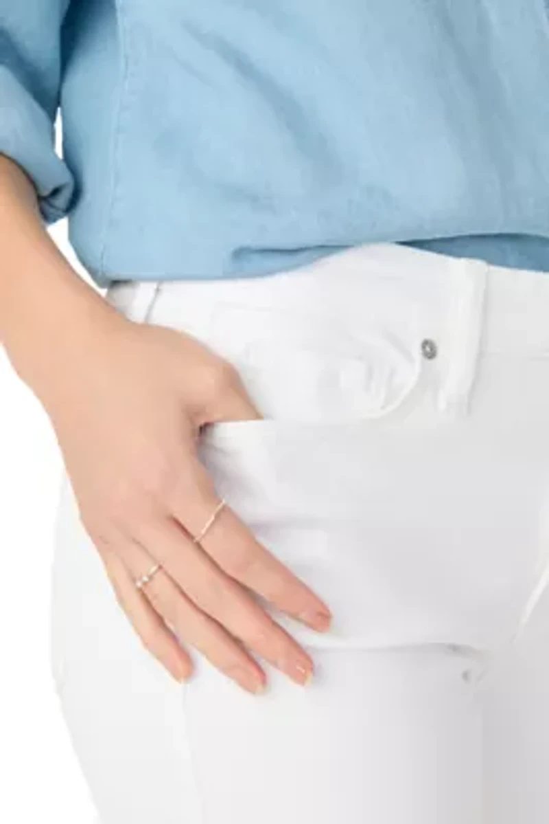 Women's High Rise Wide Cuff Straight Jeans