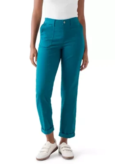 Women's Roll Cuff Ankle Pants