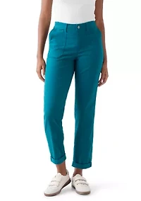 Women's Roll Cuff Ankle Pants