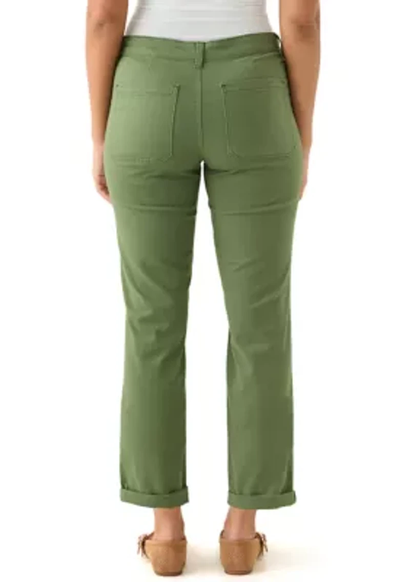 Women's Roll Cuff Ankle Pants