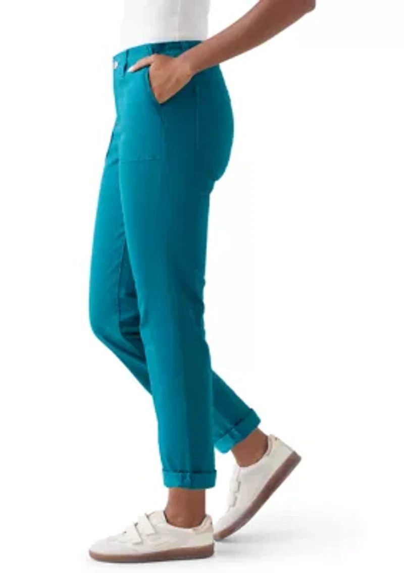 Women's Roll Cuff Ankle Pants