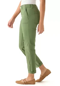 Women's Roll Cuff Ankle Pants