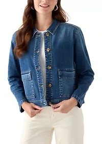 Women's Patch Pocket Denim Jacket