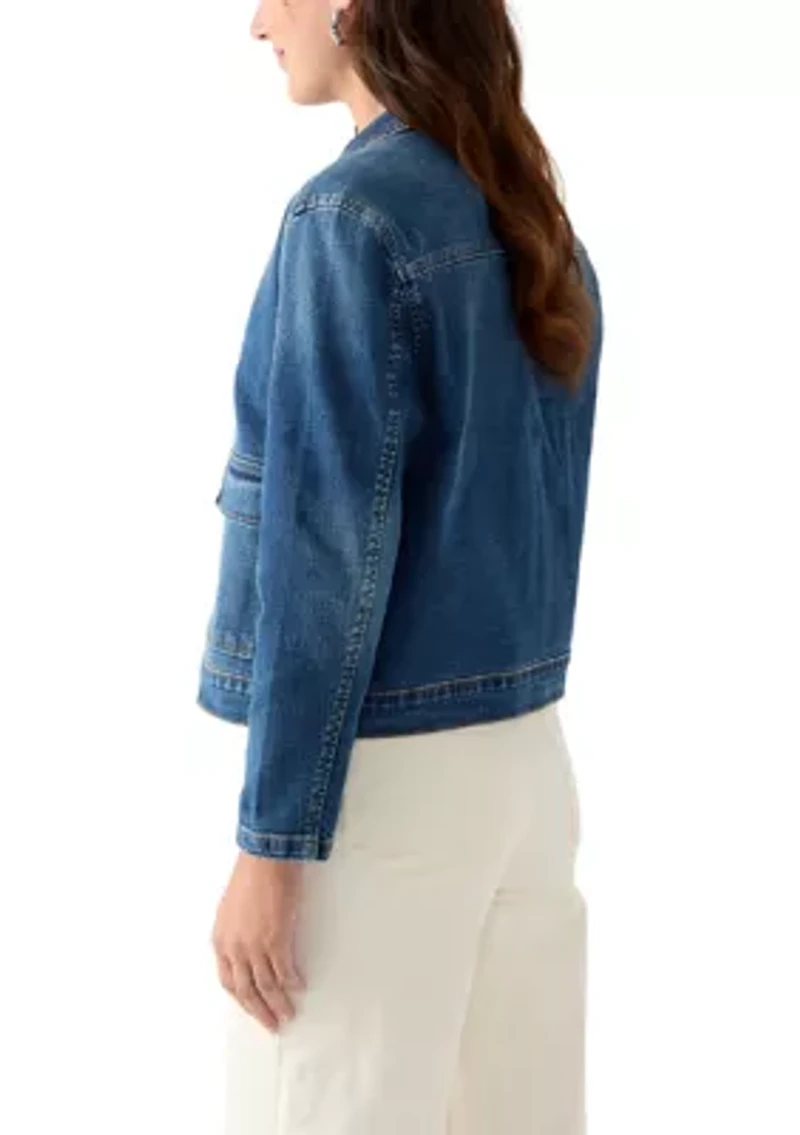 Women's Patch Pocket Denim Jacket