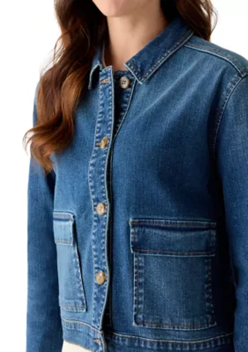 Women's Patch Pocket Denim Jacket