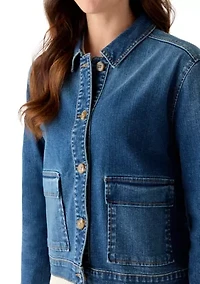Women's Patch Pocket Denim Jacket