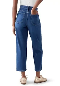 Women’s Straight-Leg Seamed Front Ankle Jeans