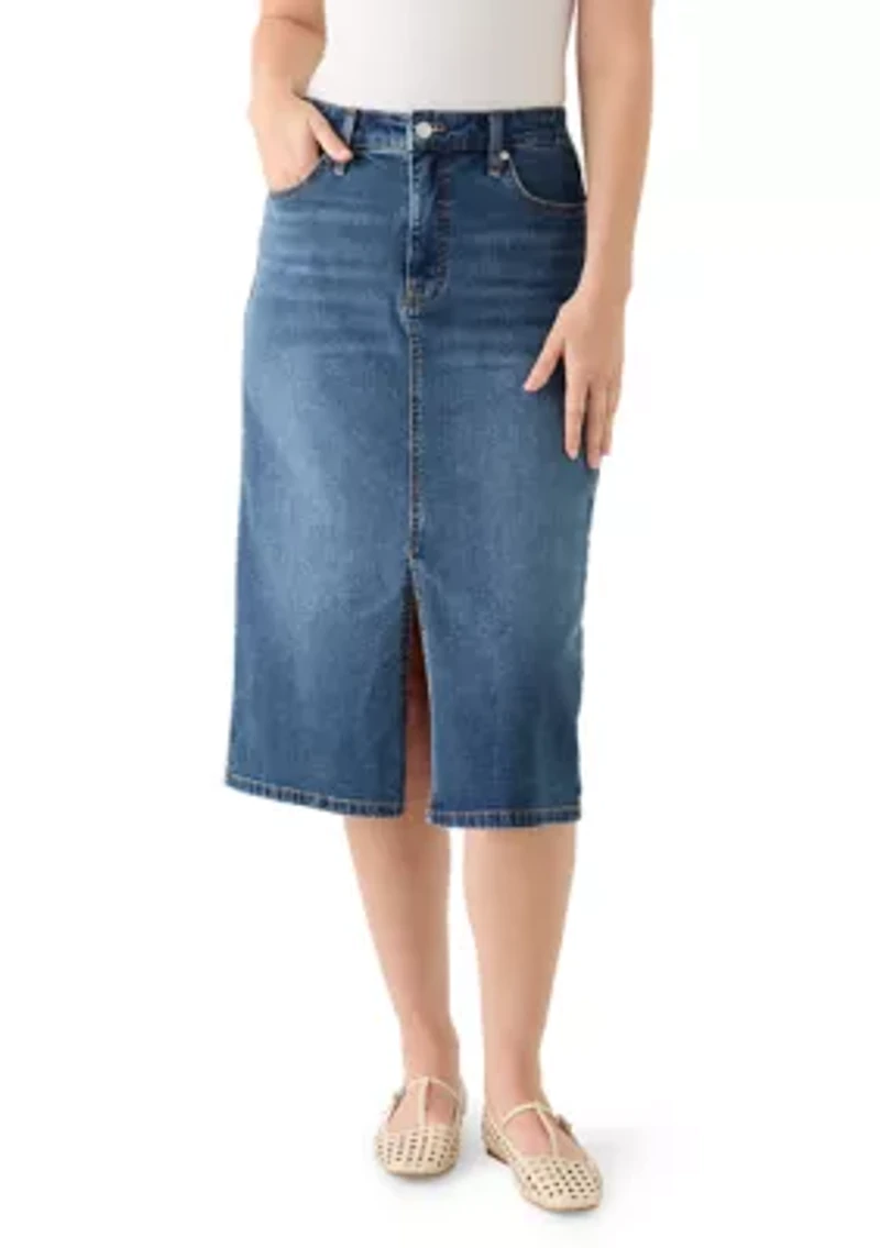 Women's High Rise Denim Skirt
