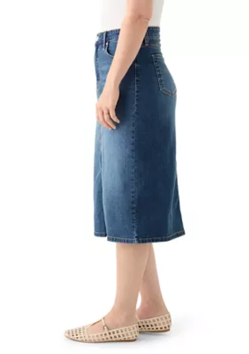 Women's High Rise Denim Skirt
