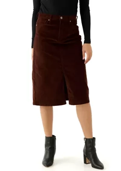 Women's High Rise Corduroy Skirt