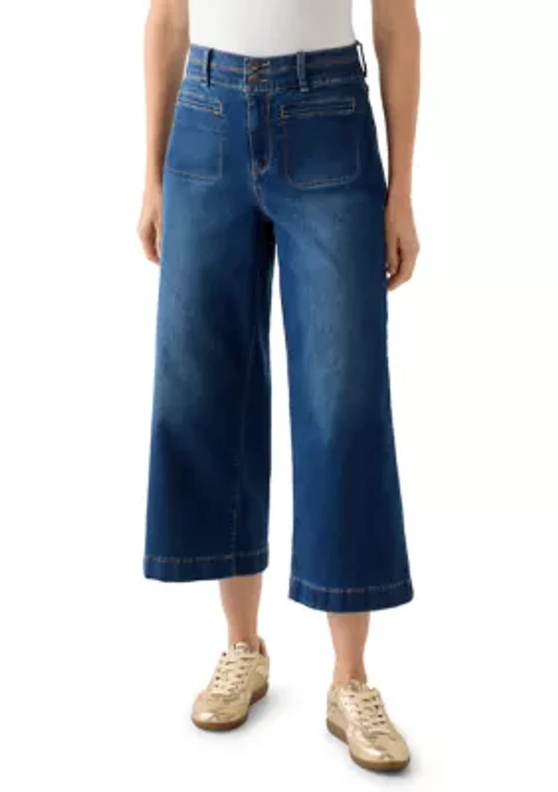 Women's Front Pocket Denim Pants