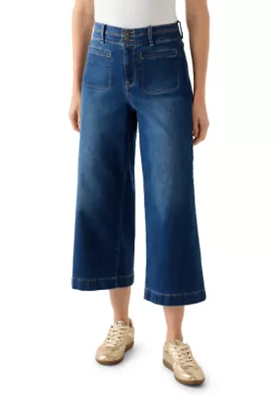 Women's Front Pocket Denim Pants