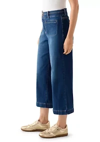 Women's Front Pocket Denim Pants