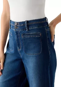 Women's Front Pocket Denim Pants