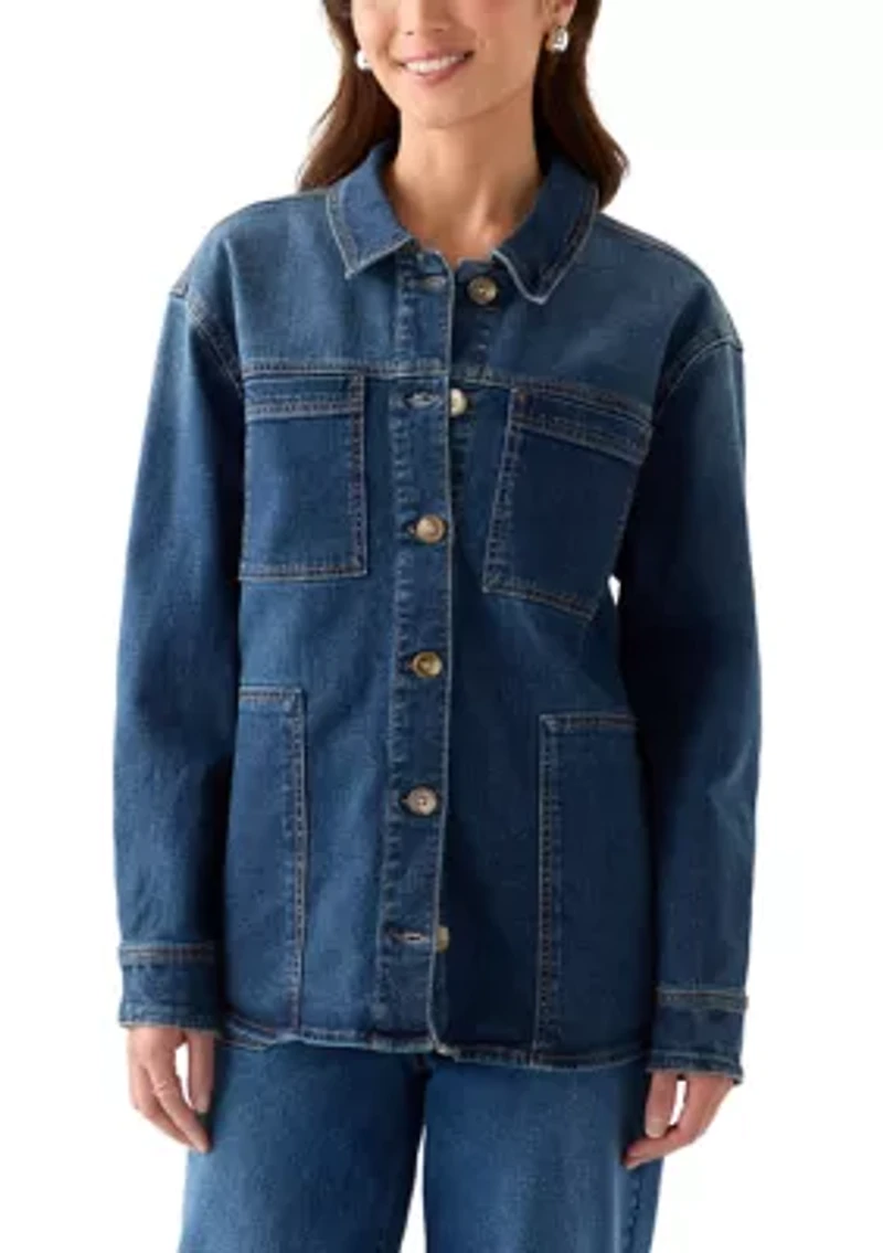 Petite Denim Shacket