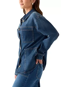 Petite Denim Shacket