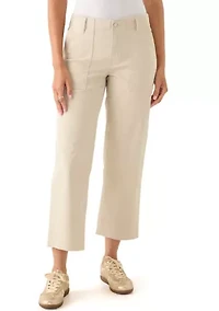 Women's Raw Edge Cropped Pants