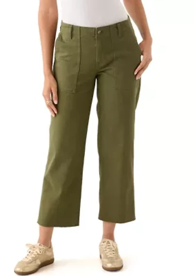 Women's Raw Edge Cropped Pants