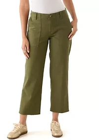 Women's Raw Edge Cropped Pants