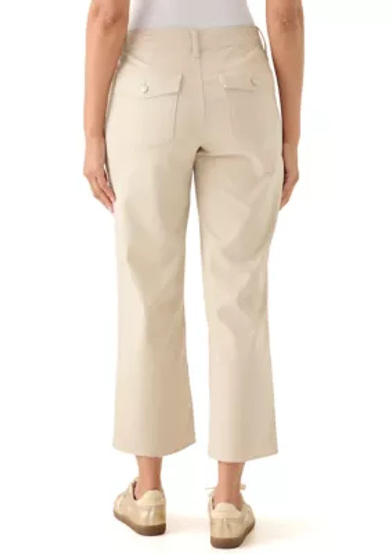 Women's Raw Edge Cropped Pants