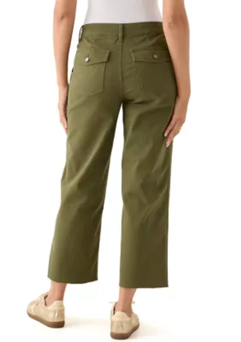 Women's Raw Edge Cropped Pants