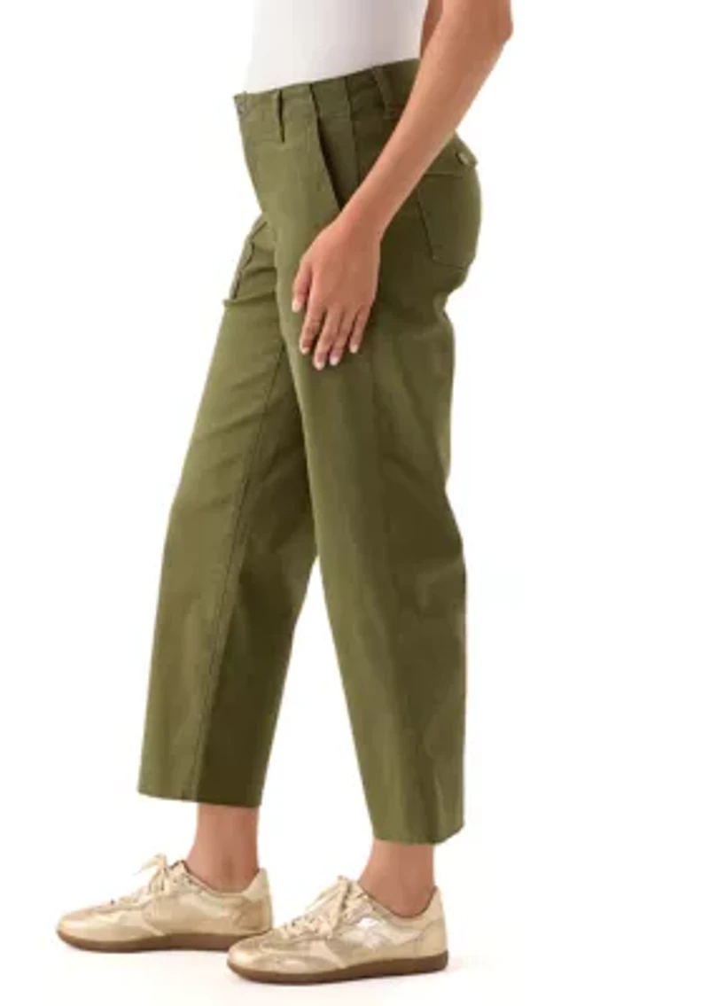 Women's Raw Edge Cropped Pants