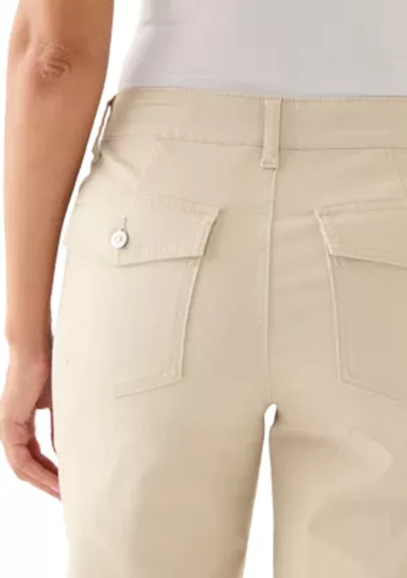 Women's Raw Edge Cropped Pants