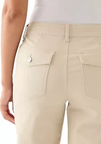 Women's Raw Edge Cropped Pants