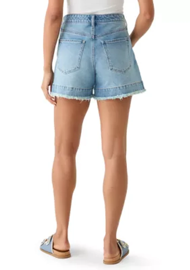 Women's Raw Edge Banded Shorts