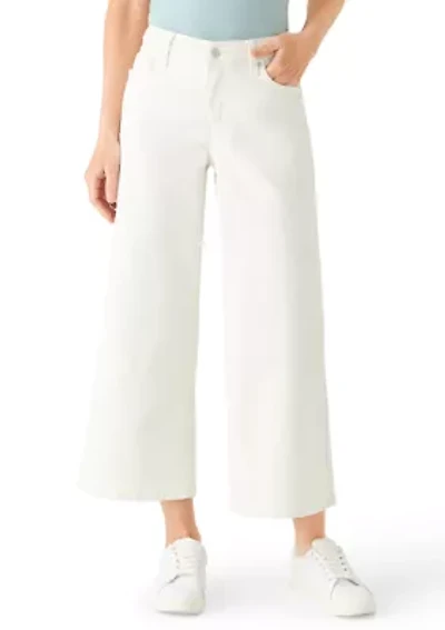 Women's Wide Leg Cropped Jeans