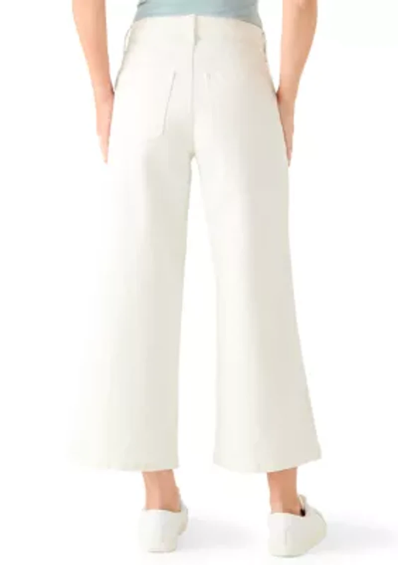 Women's Wide Leg Cropped Jeans