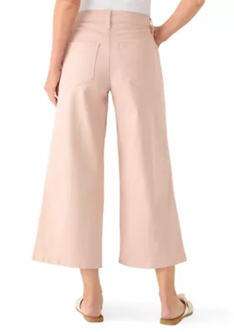 Women's Wide Leg Cropped Jeans