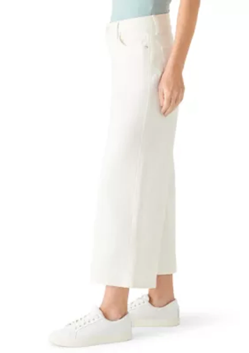 Women's Wide Leg Cropped Jeans